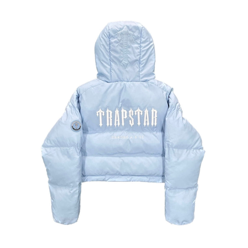 TRAPSTAR WOMAN HOODED PUFFER 2.0 JACKET -ICE BLUE